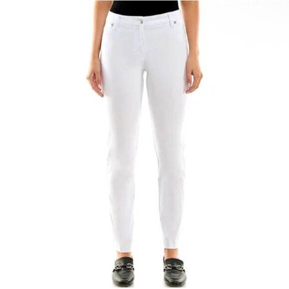 Zac & Rachel Women’s White Straight Leg Trousers Pants size 14 NWT - Picture 2 of 5